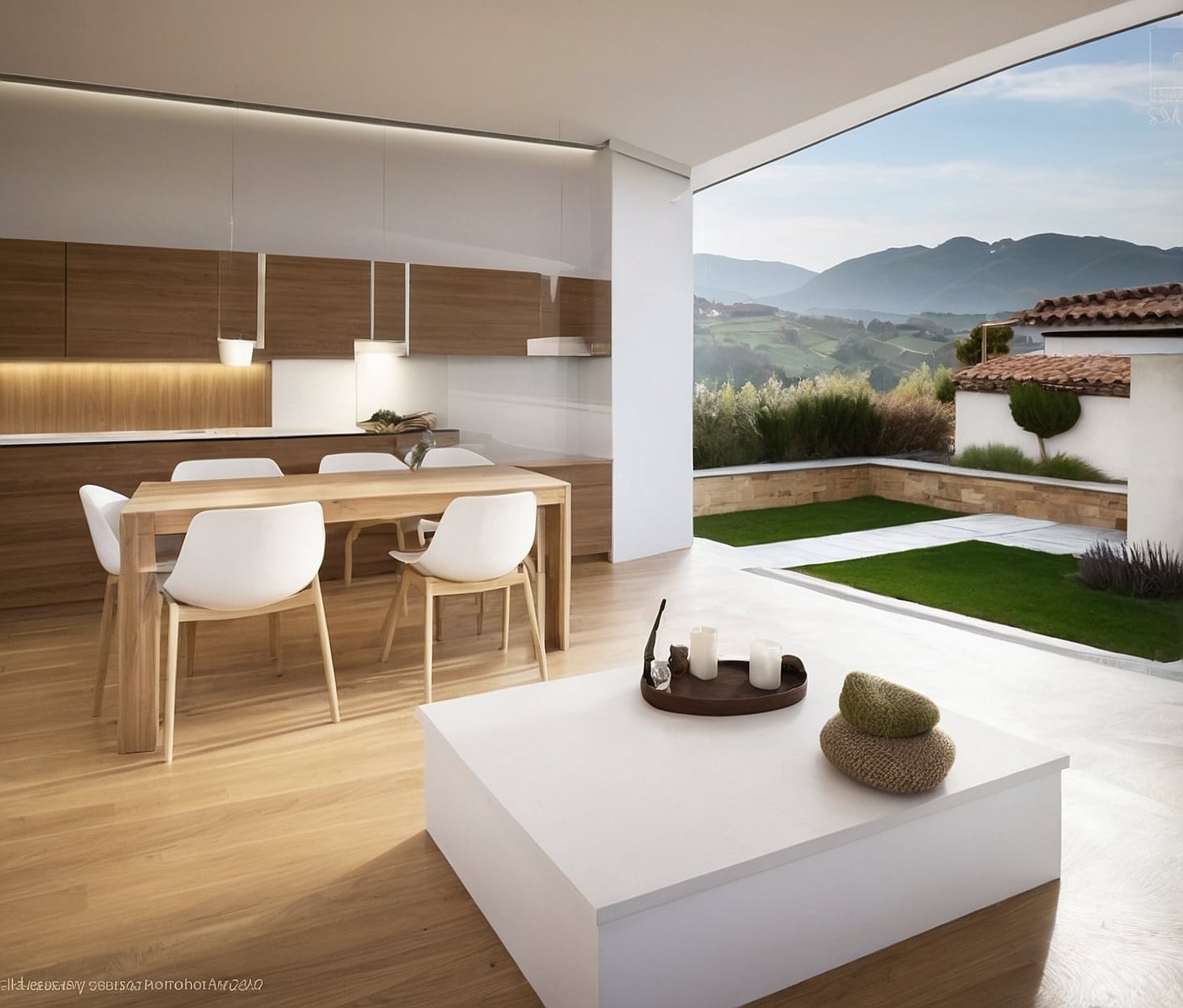 Fachada de chalet en Cantabria